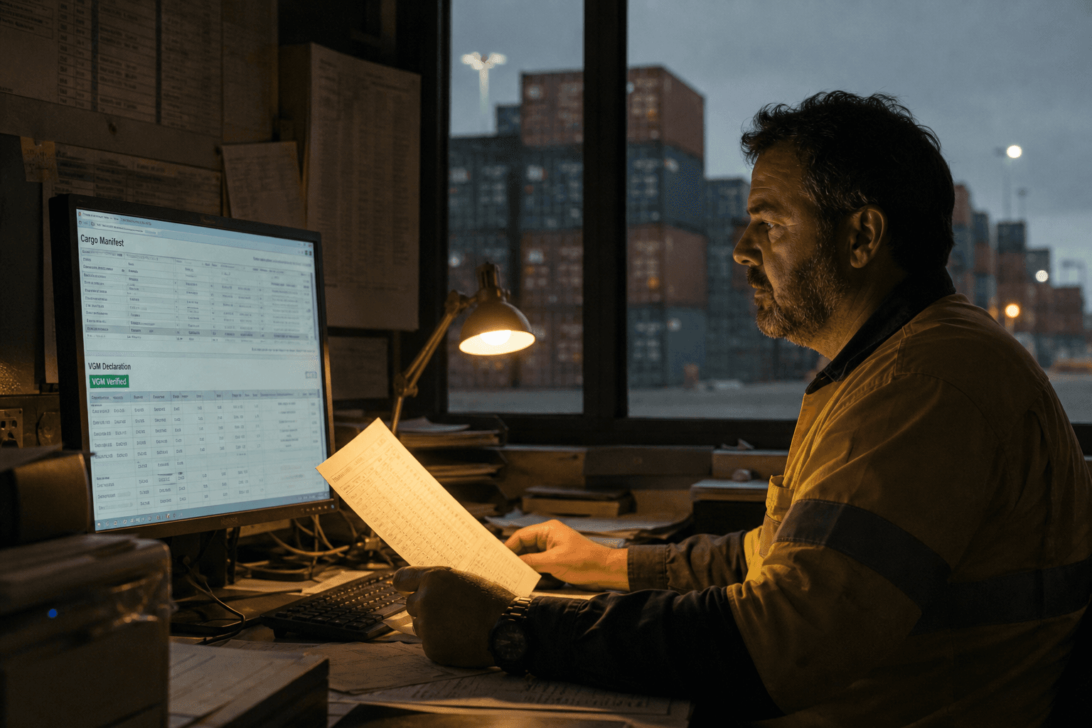 AI-Assisted VGM and Cargo Manifest Checks for Ports