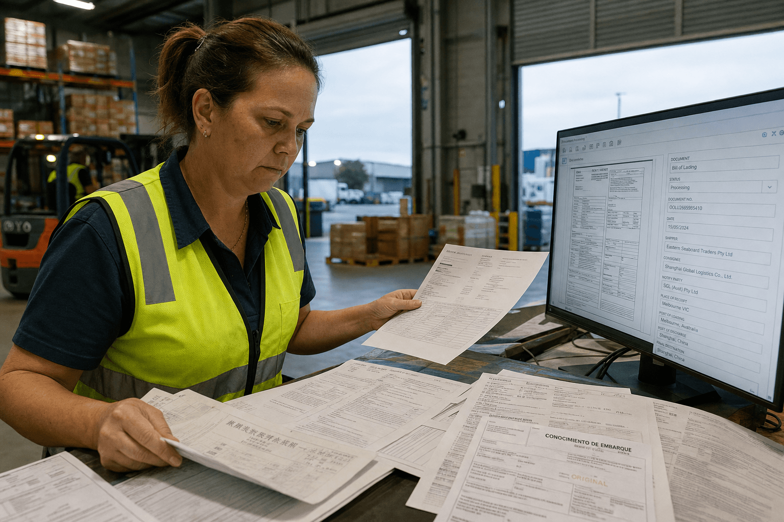 Multi-Language Bill of Lading Processing with AI